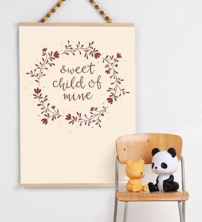 Sød Plakat til Børneværelset - Sweet Child 50x70 cm