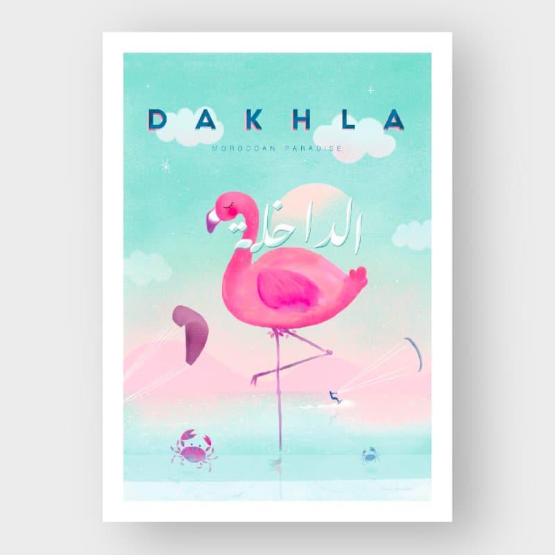 Marokkansk Plakat: Dakhla Paradise 50x70 - Kvalitet & Stil