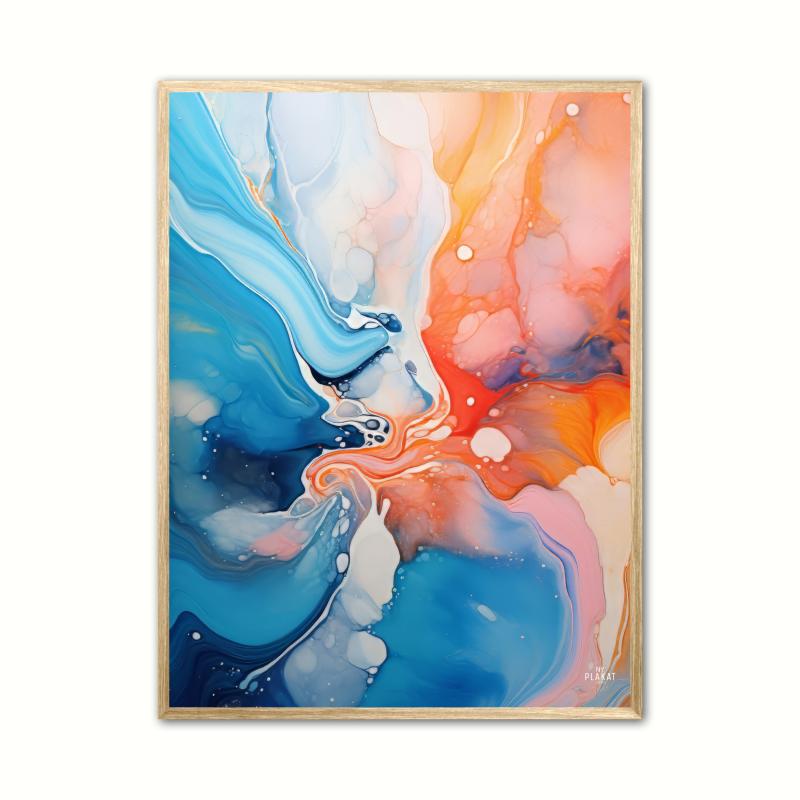 Abstrakt Plakat med Celestial Chromatics - Farvesymfoni