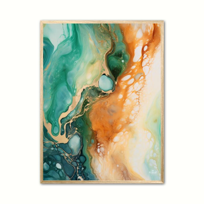 Abstrakt Plakat med Intuitive Visioner - Farvesymfoni