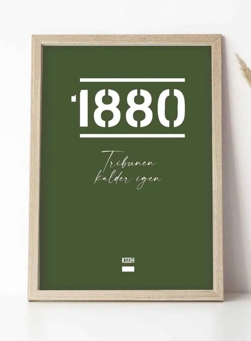 AGF Fodboldplakat 1880 – Tribunen Kalder Igen
