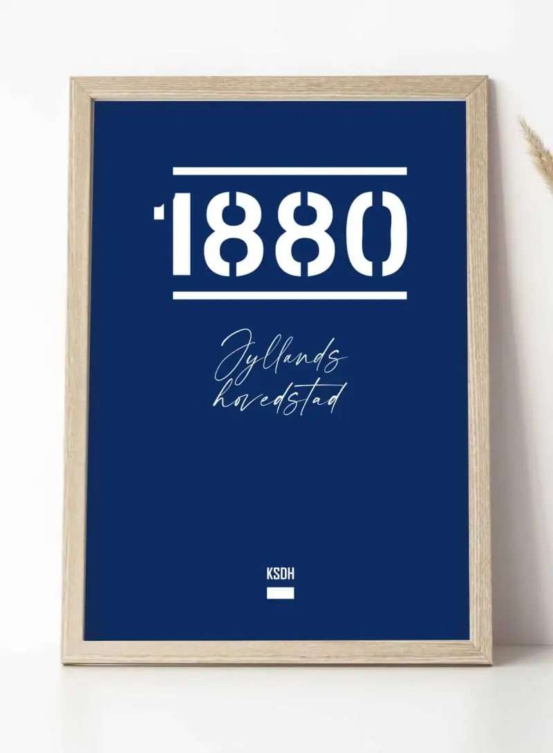 AGF Fodboldplakat 1880 – Stolt Jyllands Hovedstad