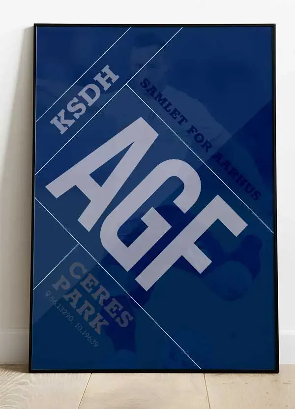 AGF Fodboldplakat – Det Bedste Hjem for Aarhus 70