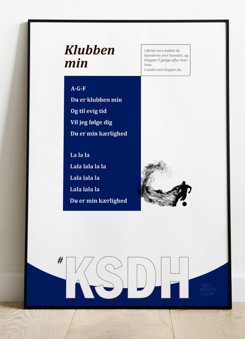 AGF Fansang Plakat – Stolthed for Klubben Min 70 100349