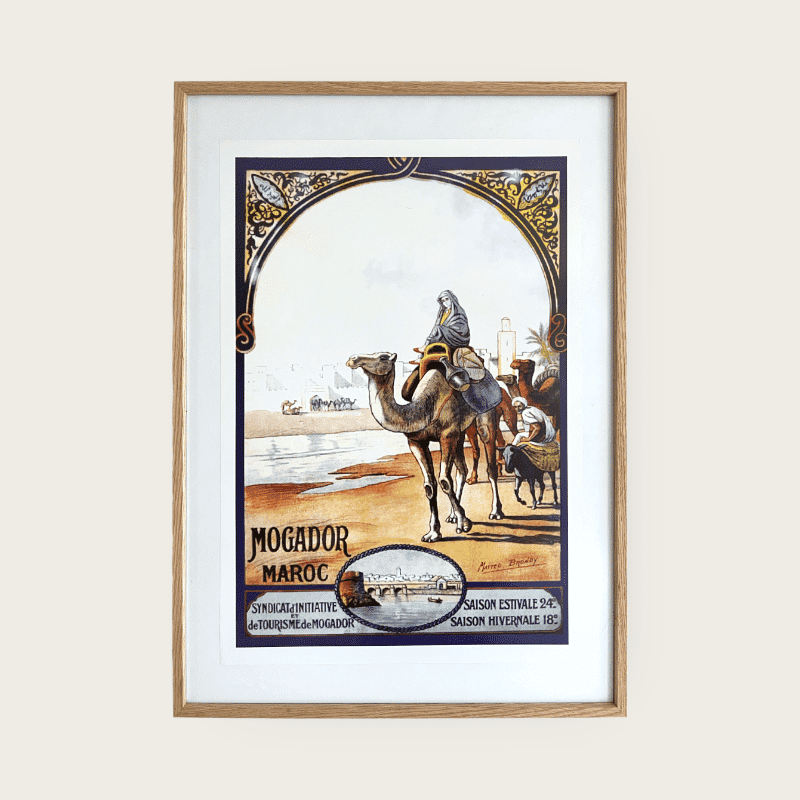 Vintage plakat fra Mogador – Stilfuld vægdekoration 40x60 cm