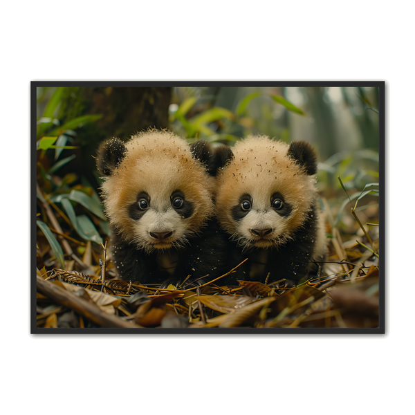 Panda Børneplakat - Farverig dekoration til børneværelset