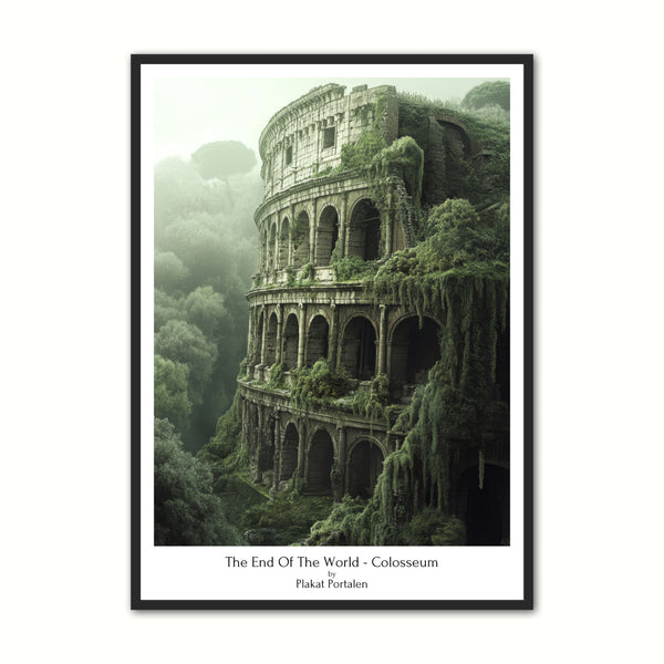 Verdens Ende Colosseum – Dystopisk Plakat til Væggen