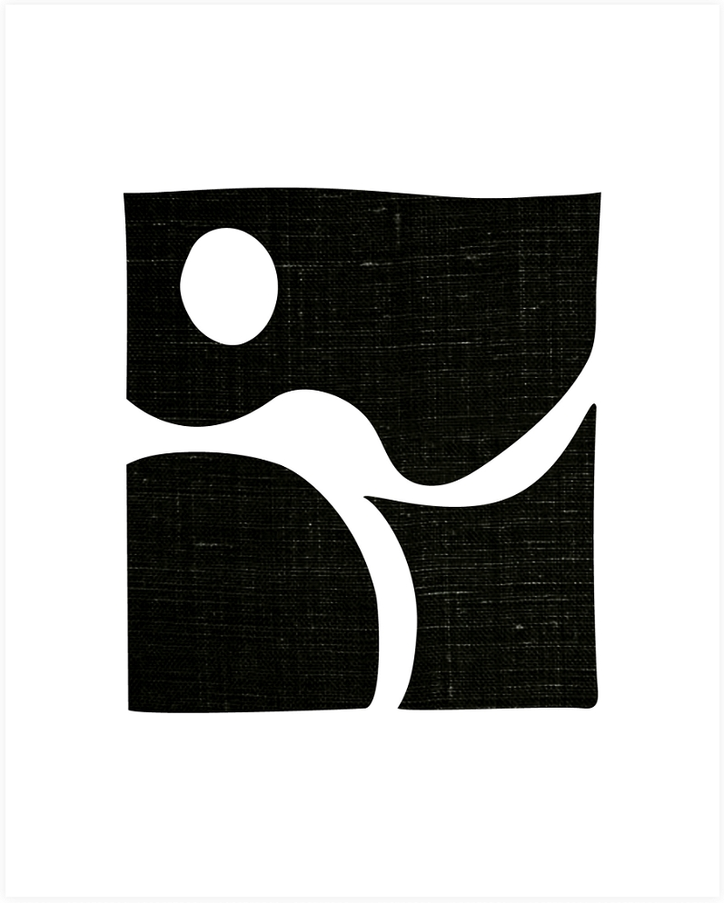 Multifarvet Plakat "Simple" – Elegant Kunst fra WOOOD