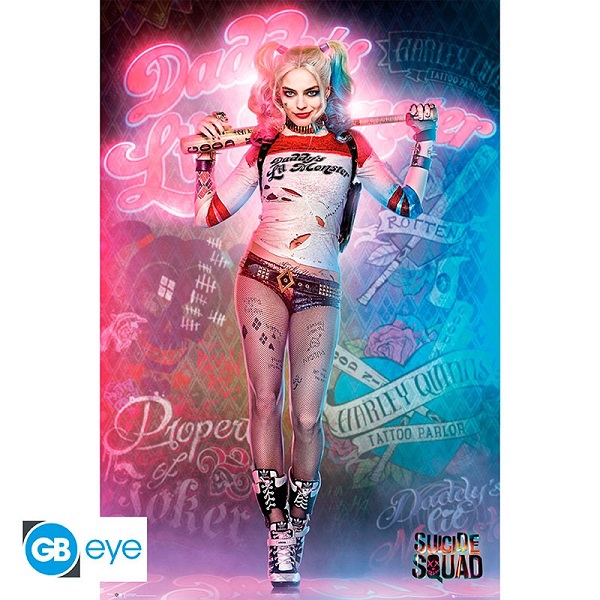 Harley Quinn Suicide Squad Plakat – Unik Kunst til Væggen