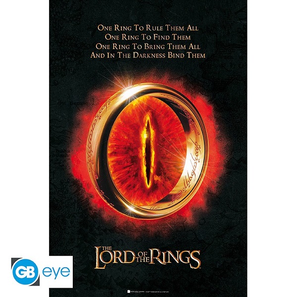 "Lord Of The Rings: Den Ene Ring Plakat - Magisk Dekoration"