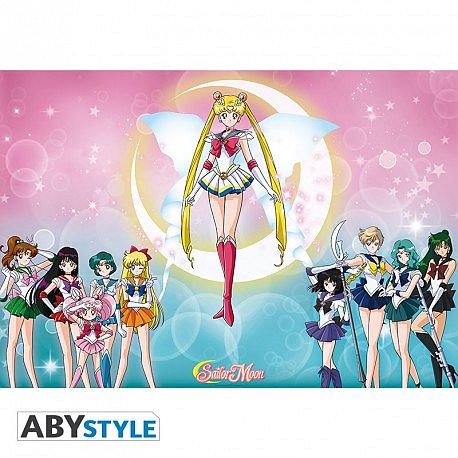 Sailor Moon Plakat med Sailor Krigere - 91,5x61 cm
