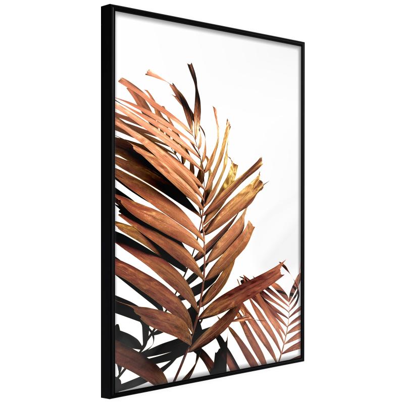 Plakat med Ramme - Copper Palm Sort 40x60 cm til Dit Hjem