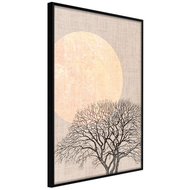 Artgeist Plakat med Ramme - Tree The Morning Sort 40x60