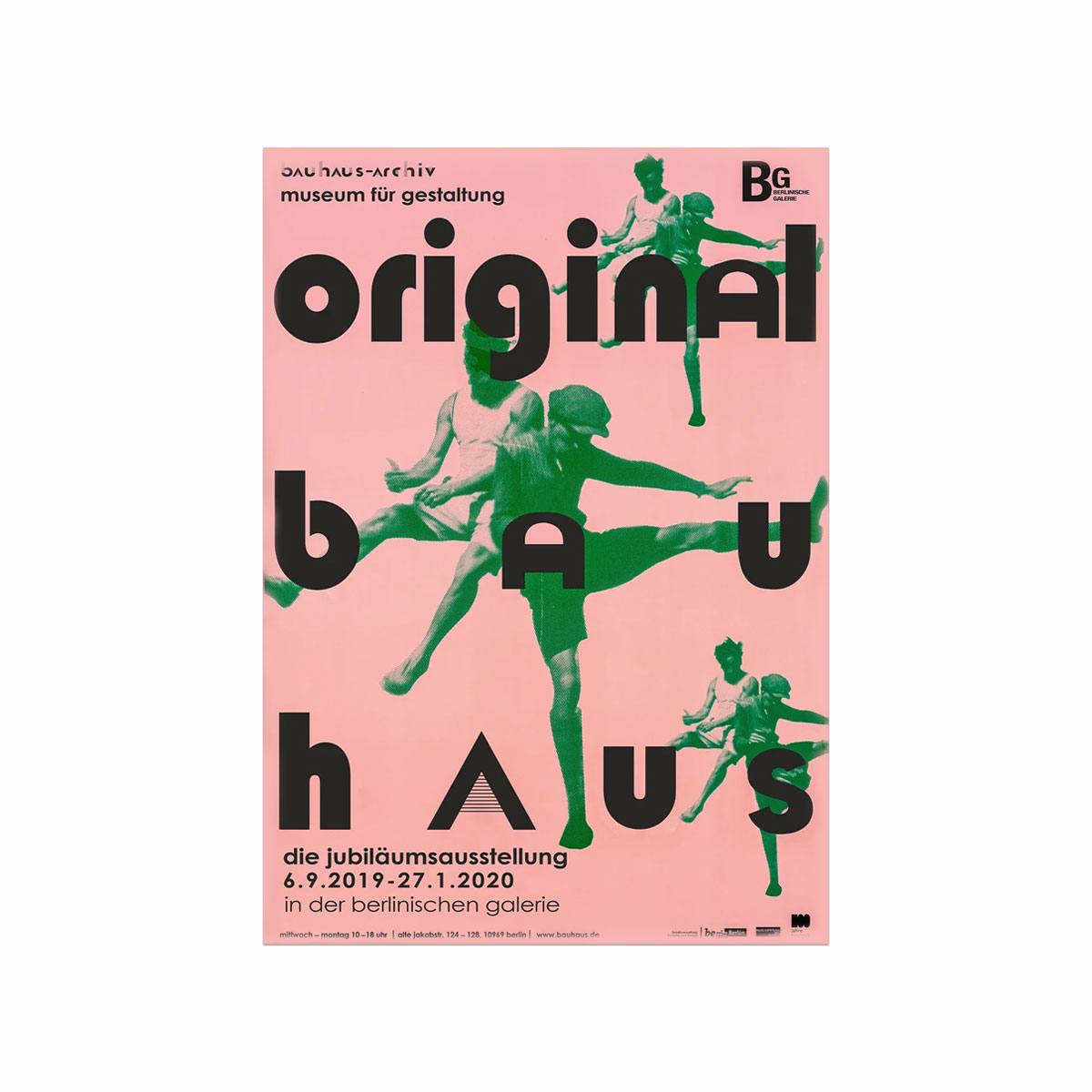 Bauhaus Plakat med Fodboldspillere – Unik Kunst til Dit Hjem