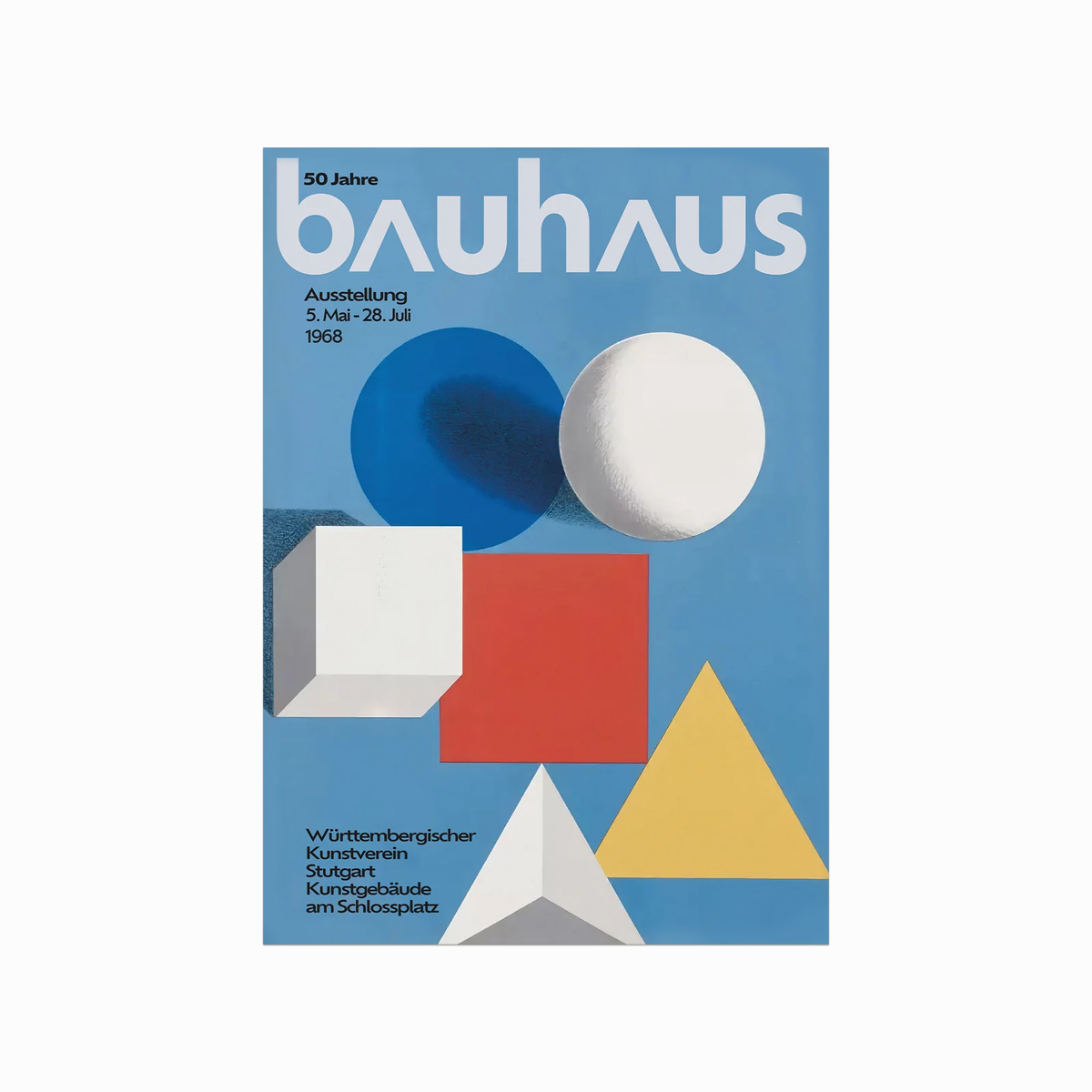 Bauhaus Plakat – 50 Års Jubilæum for Bauhaus Design