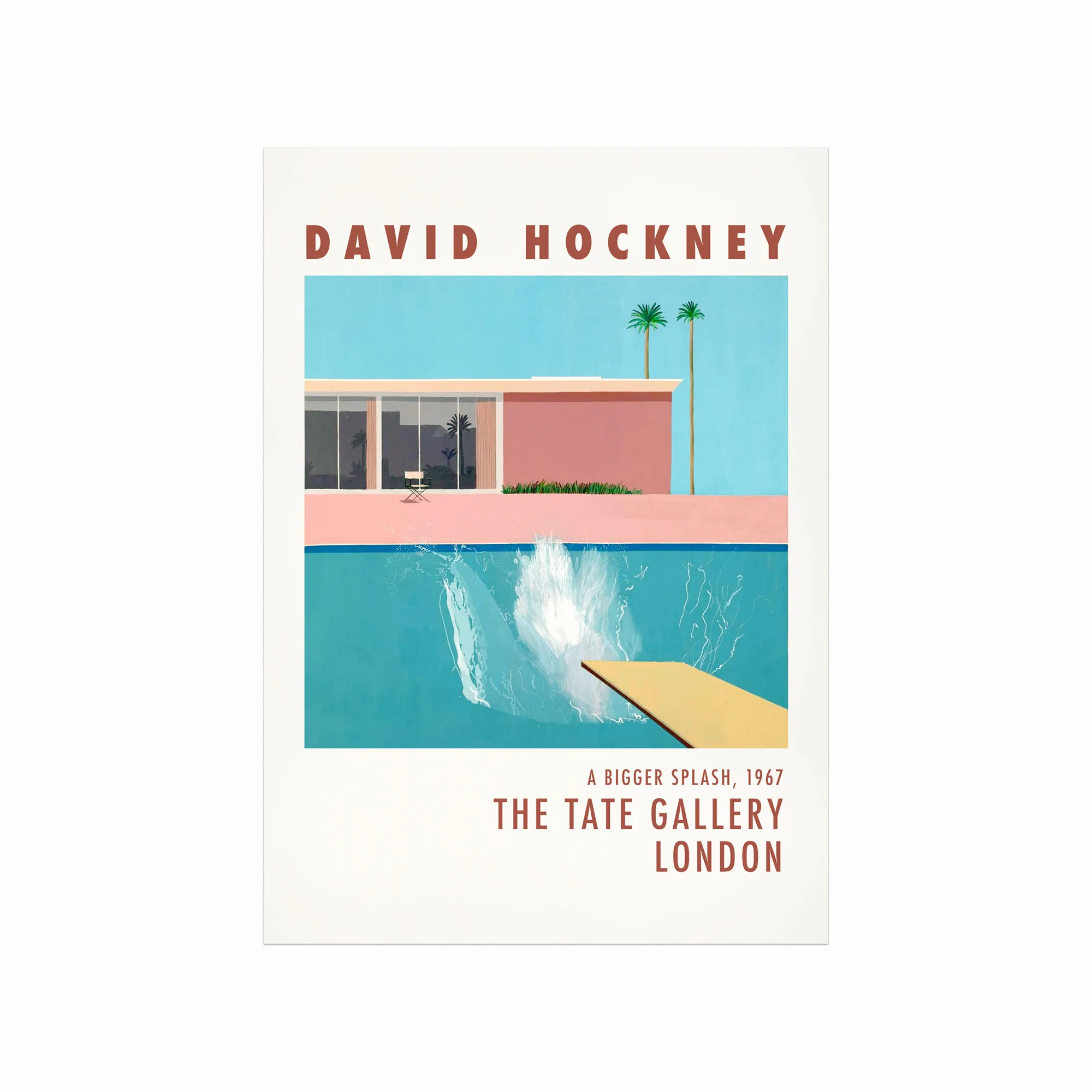 David Hockney Plakat – Bigger Splash Kunstværk til Dit Rum