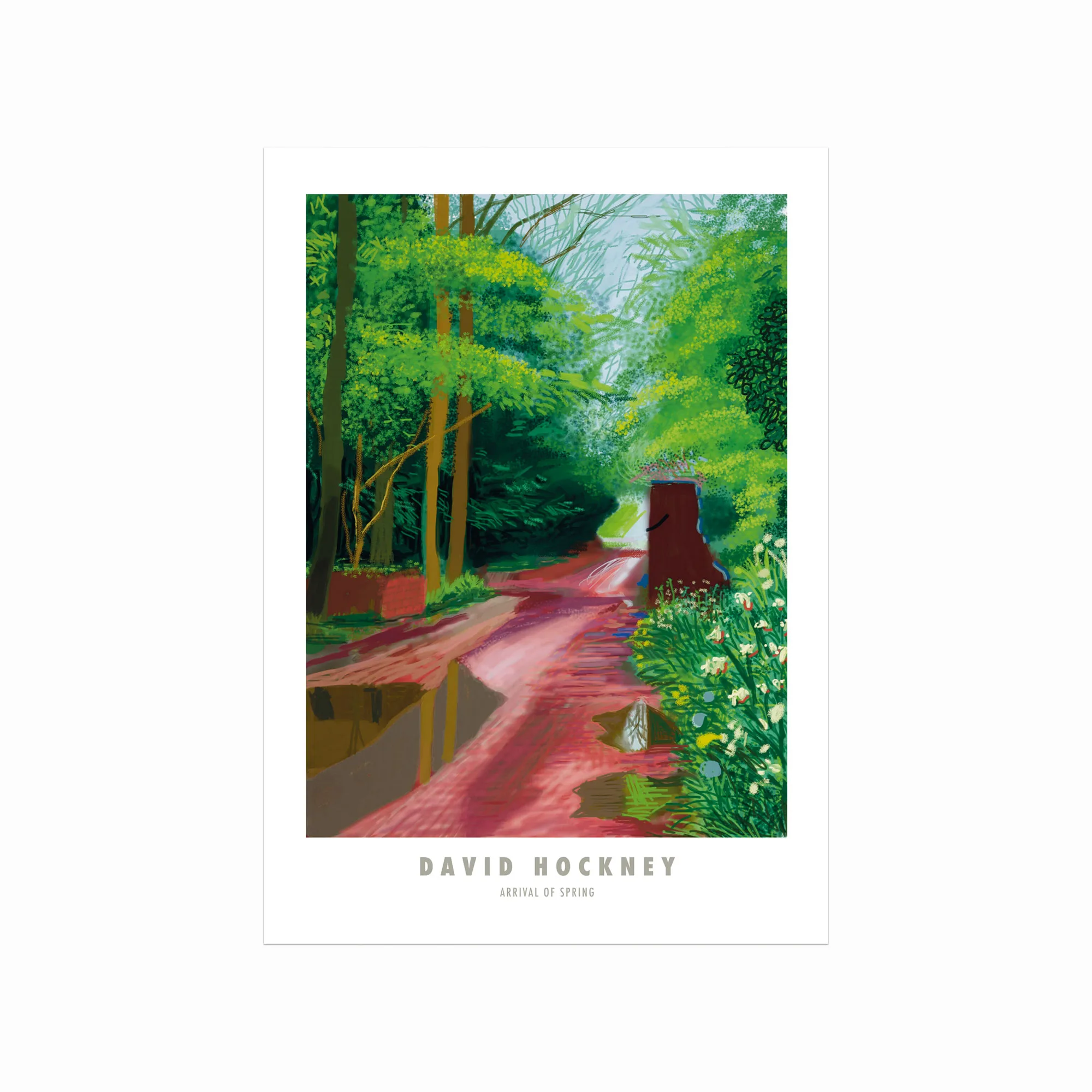 David Hockney Plakat – Arrival Spring Kunstværk til Salg