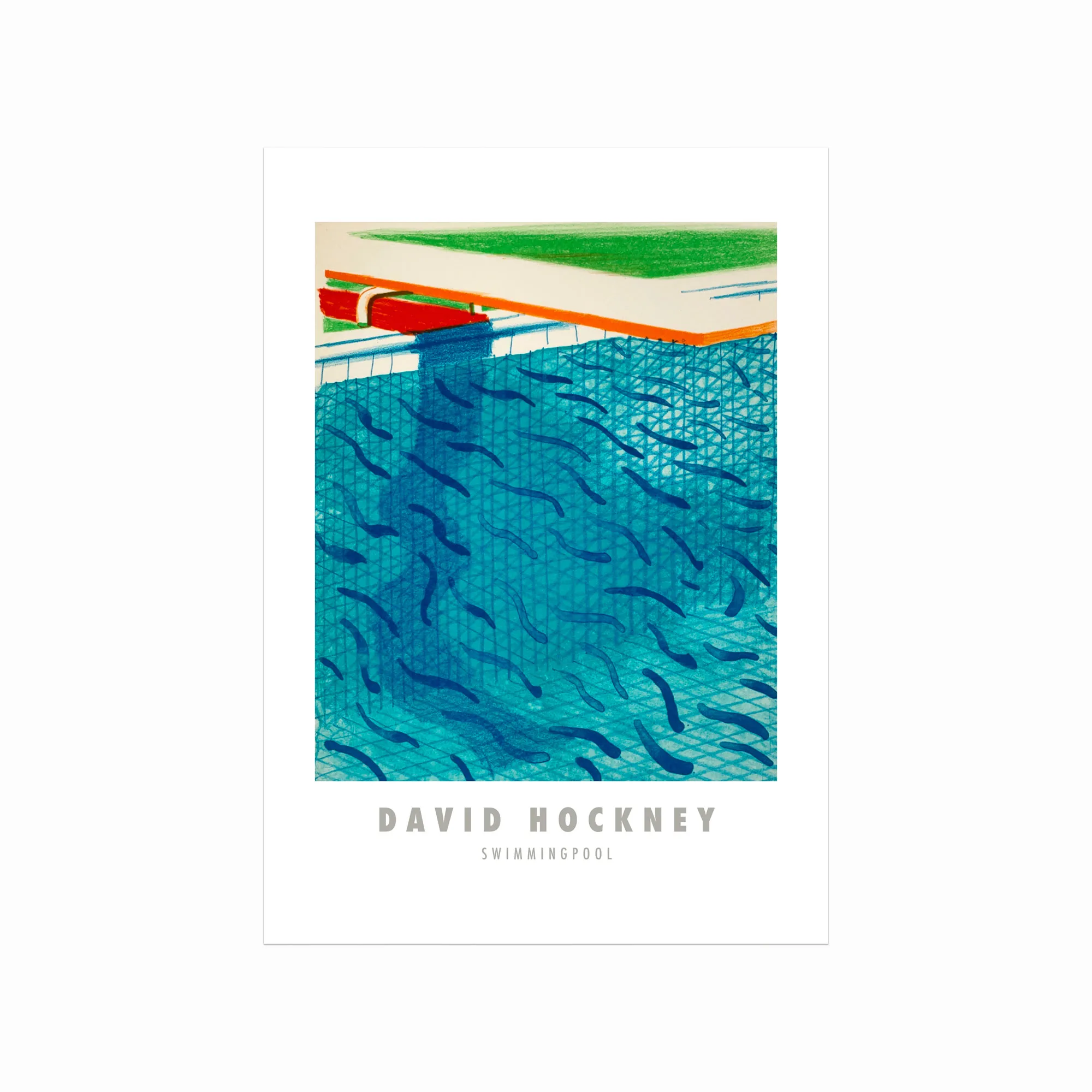 David Hockney Plakat – Swimmingpool Design til Væggen