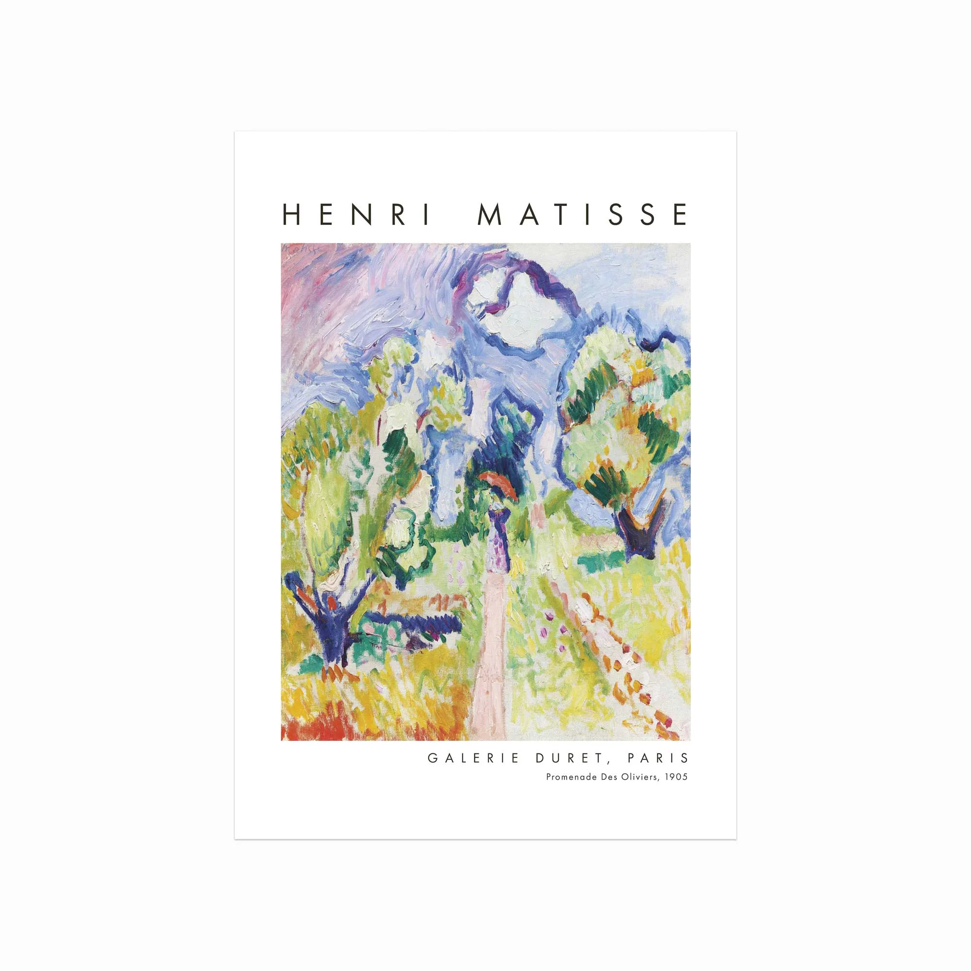 Henri Matisse Plakat – Promenade Des Oliviers Kunstværk
