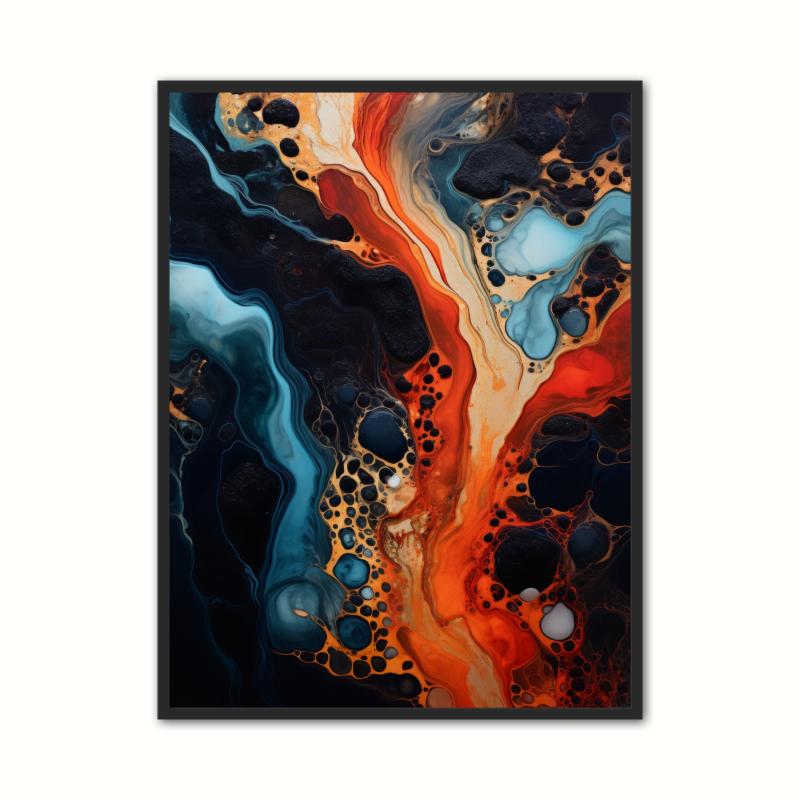 Abstrakt Plakat - Luminous Depths 50x70 cm - Nyhed!