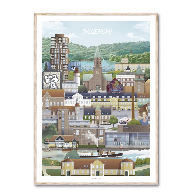 Pindhus Silkeborg Plakat – Smuk vægkunst til dit hjem