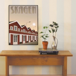 Skagen Havn Plakat - Vissevasse Kunsttryk til Tilbud