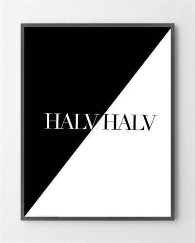 Begrænset Edition Sort-Hvid Plakat 30x40 til Hjemmet