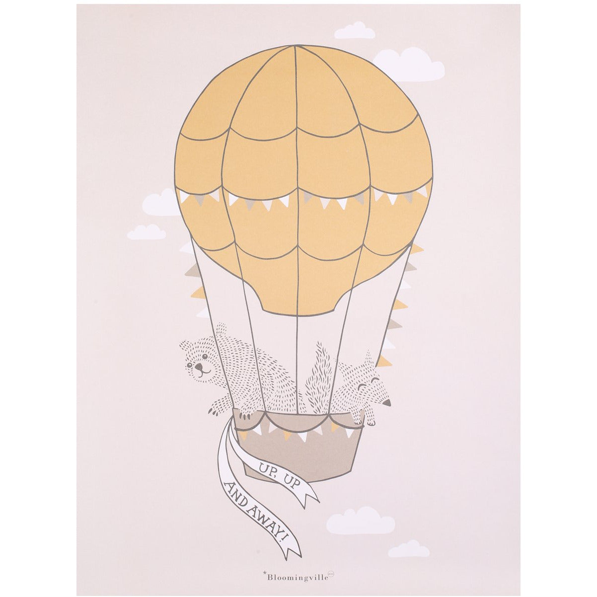 Bloomingville Plakat Brun Papir H40xb30 - Plakater  - 5711173175277