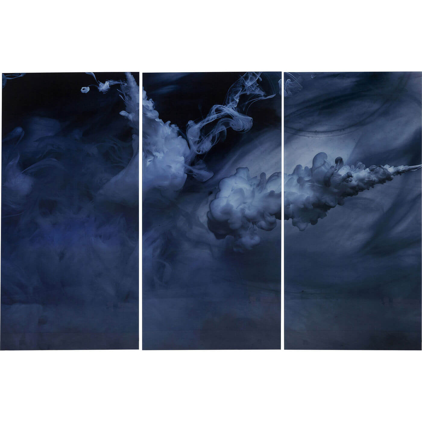 Hvid Kare Design Triptychon Clouds Plakat Glas Komposittræ 160x24cm - Kare Design Plakater  - 4,02562E+12