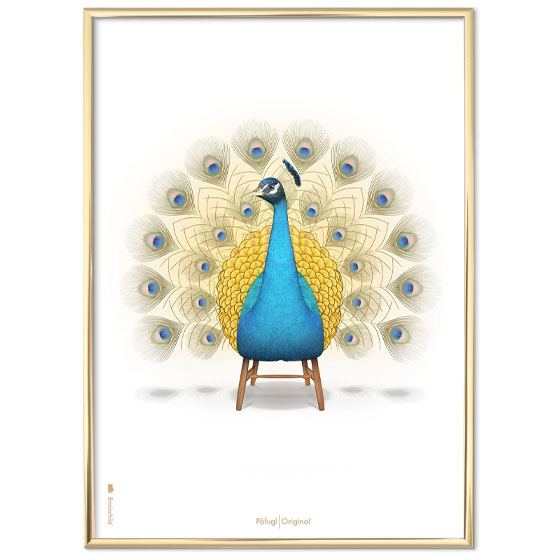 PÅfuglen Plakat 50x70cm - Brainchild Plakater