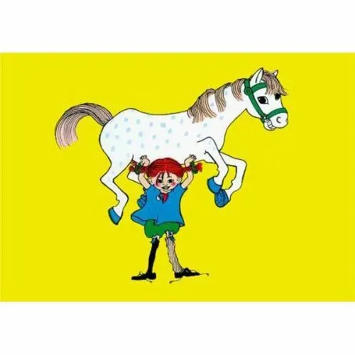 Pippi Långstrump Plakat Hast - Hjelm Förlag Plakater  - 7393182007046