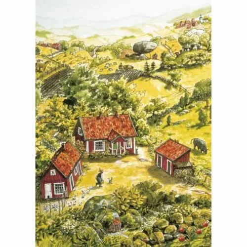 Pannkakstårtan Gården Plakat - Hjelm Förlag Plakater  - 7393182007145