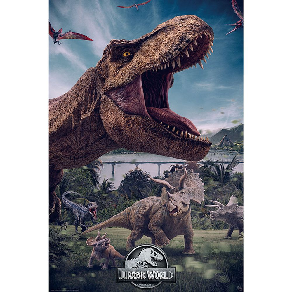 Jurassic World Plakat 5x61 - Jurassic World Plakater  - 3665361079965