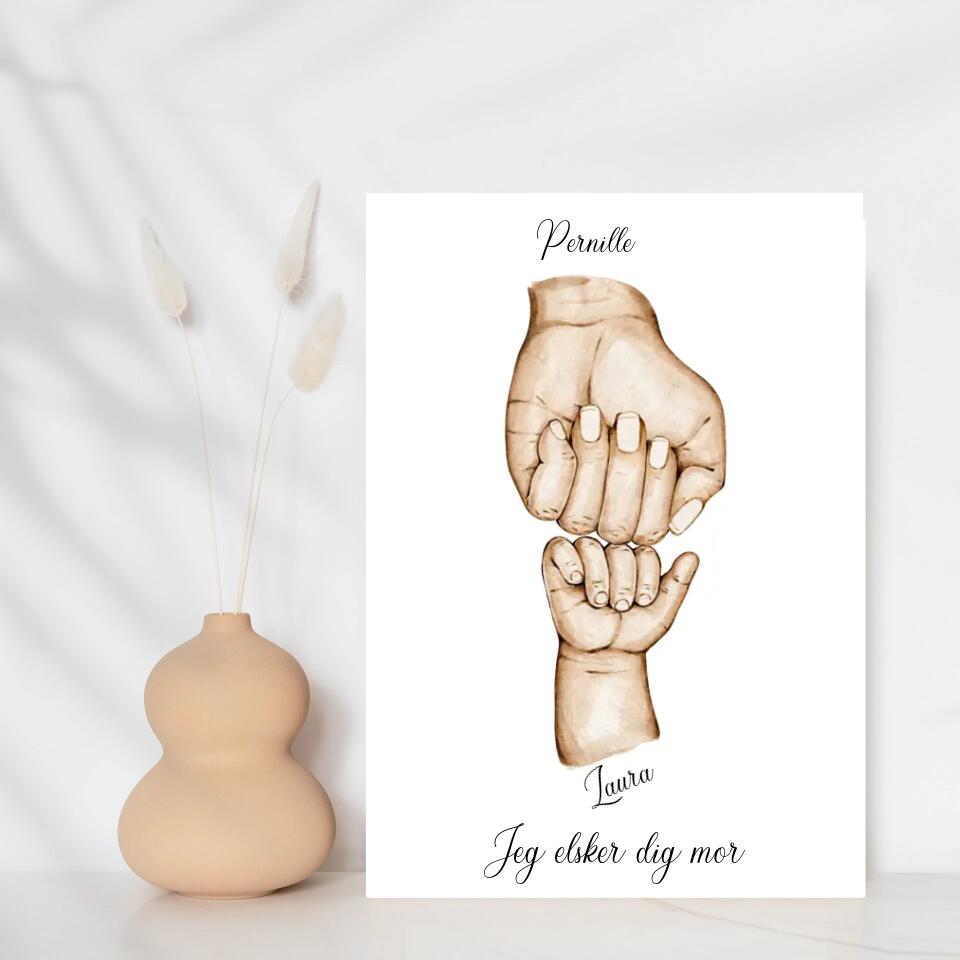 Mor Barn Design Selv Plakat - Teeinblue Plakater