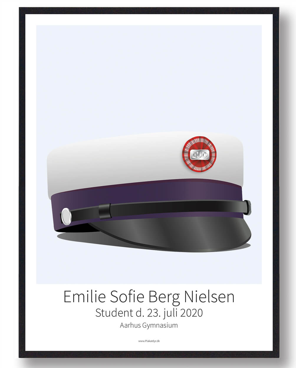 Lyseblå Eud Plakat Størrelse: 30x40cm - Plakatdyr Plakater