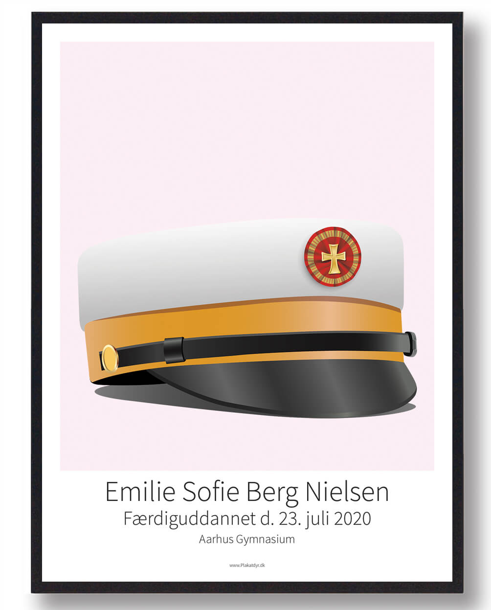 Lyserød Ernæringsassistent Plakat Størrelse: 50x70cm - Plakatdyr Plakater