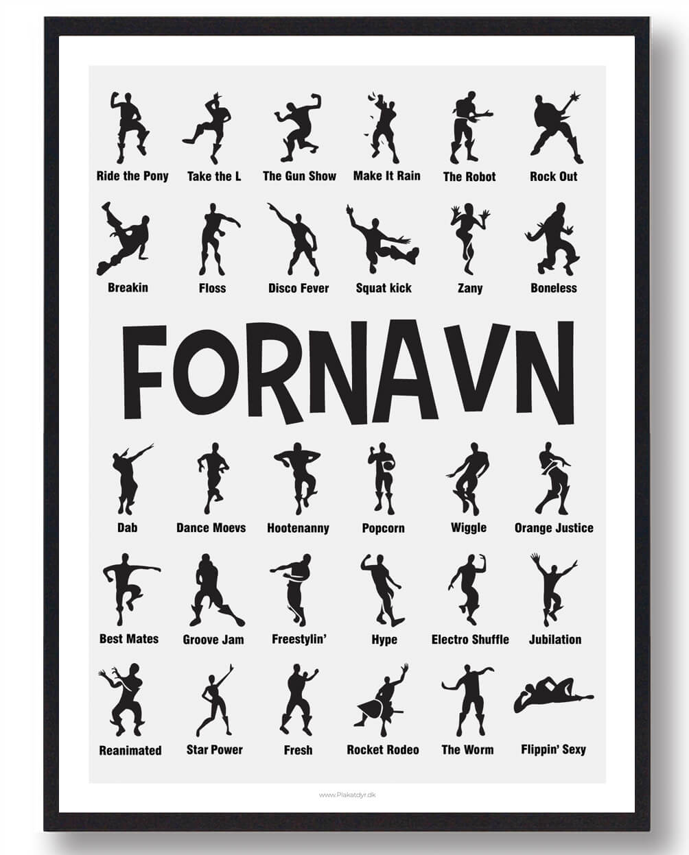 21x29,7cm (a4)) Fortnite Plakat Med Navn Størrelse: 21x29 7cm - Plakatdyr Plakater