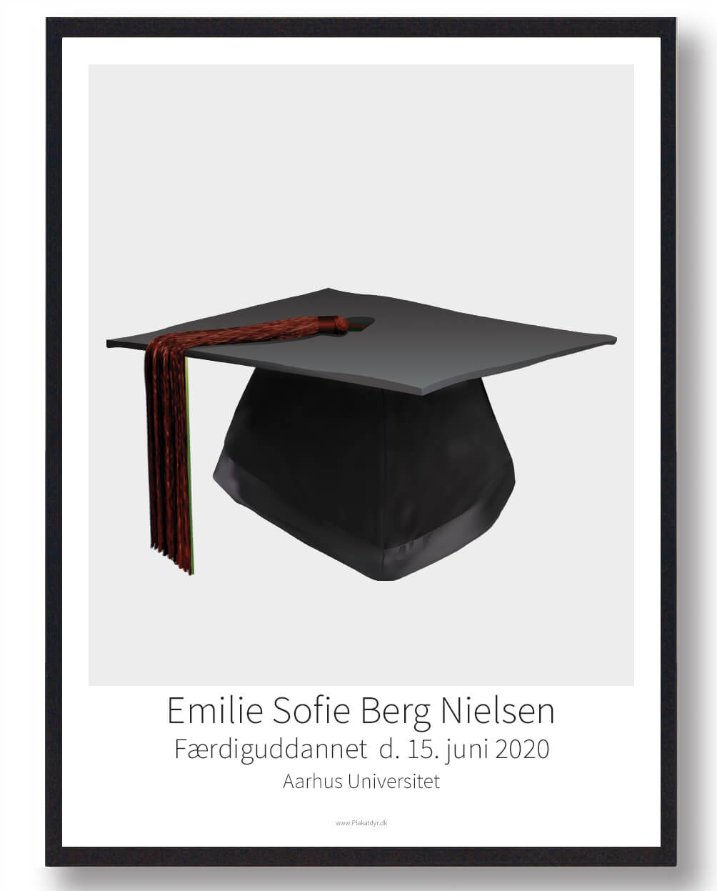 Brun Kandidathue Plakat Størrelse: 50x70cm - Plakatdyr Plakater