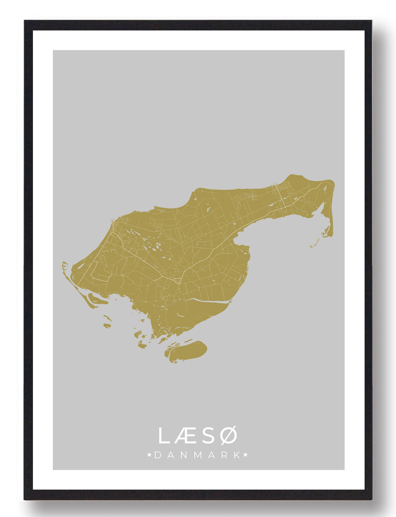21x29,7cm (a4)) Læsø Plakat Gul Størrelse: 21x29 7cm - Plakatdyr Plakater