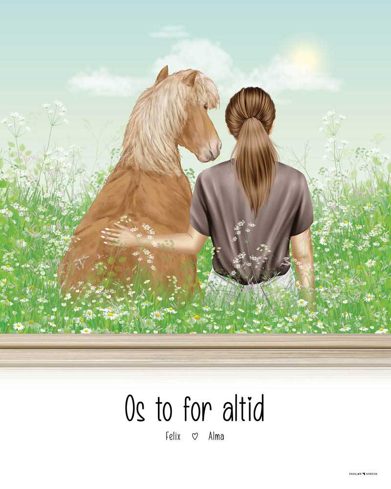 Design Selv Plakat: Person & Pony - Plakater