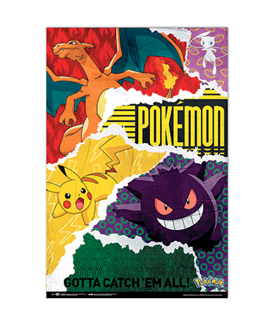 Pokemon Gotta Catch Them All Plakat 61x91cm - Plakater