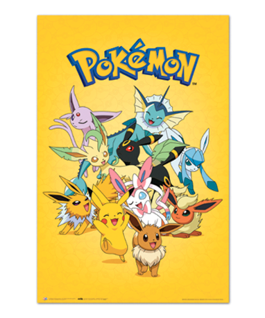 Pokemone Eeeve Evolutions Plakat 61x91cm - Plakater