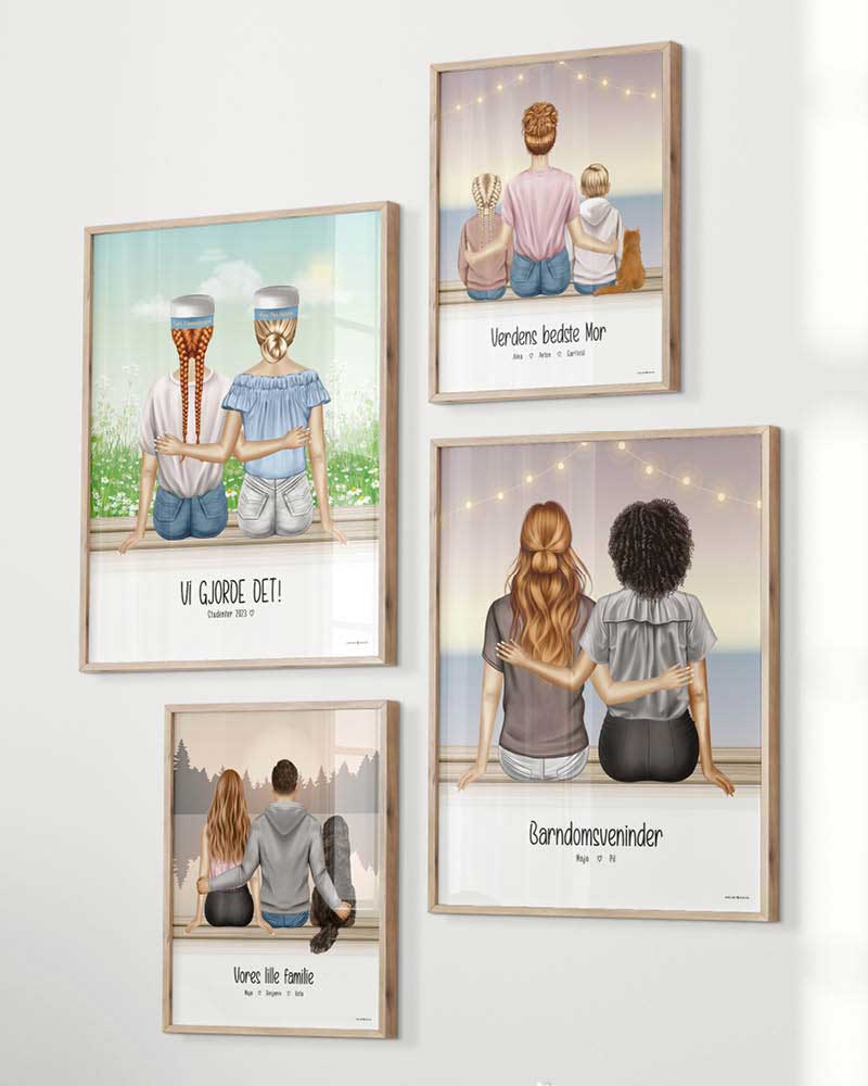 Design Selv Plakat: Personer Siddende - Plakater