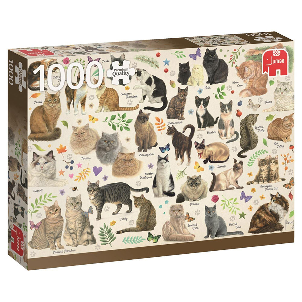 Cats Poster 1000 Brikker - Plakater  - 8710126185957