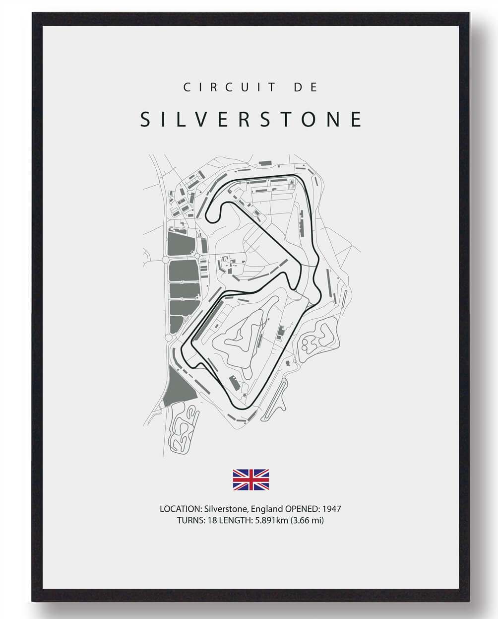 Silverstone Formel Lys Plakat Størrelse: 21x29 7cm - Plakatdyr Plakater