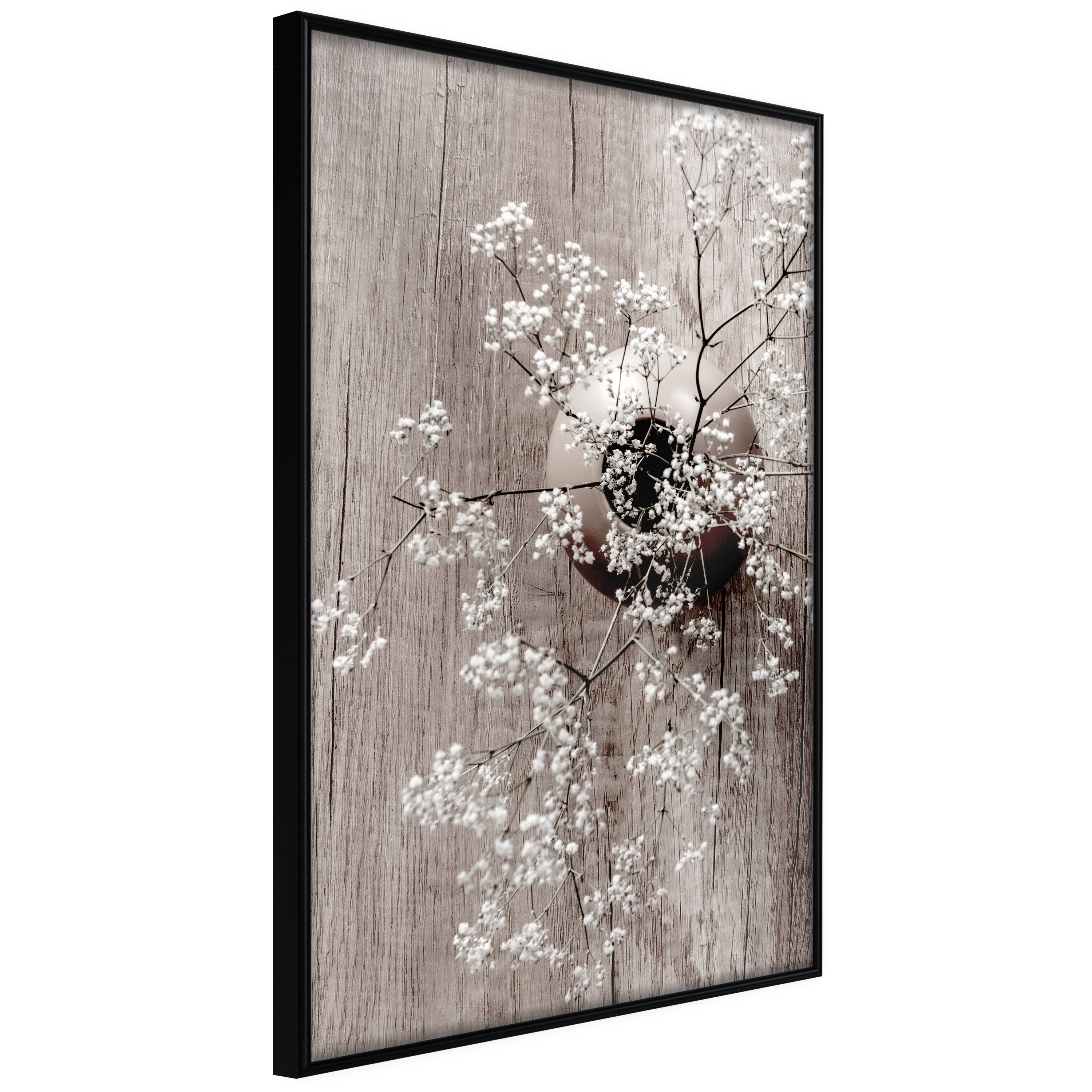 Sort Artgeist Plakat Med Ramme Reminiscence Spring Med Passepartout 40x60 - Artgeist Plakater  - 5901493697959