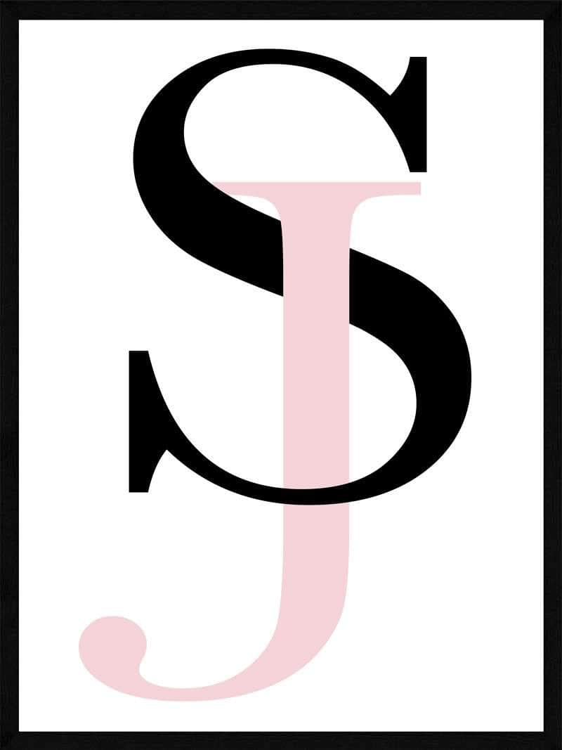 Bogstavplakat Med Forbogstaver - Egly Design Plakater