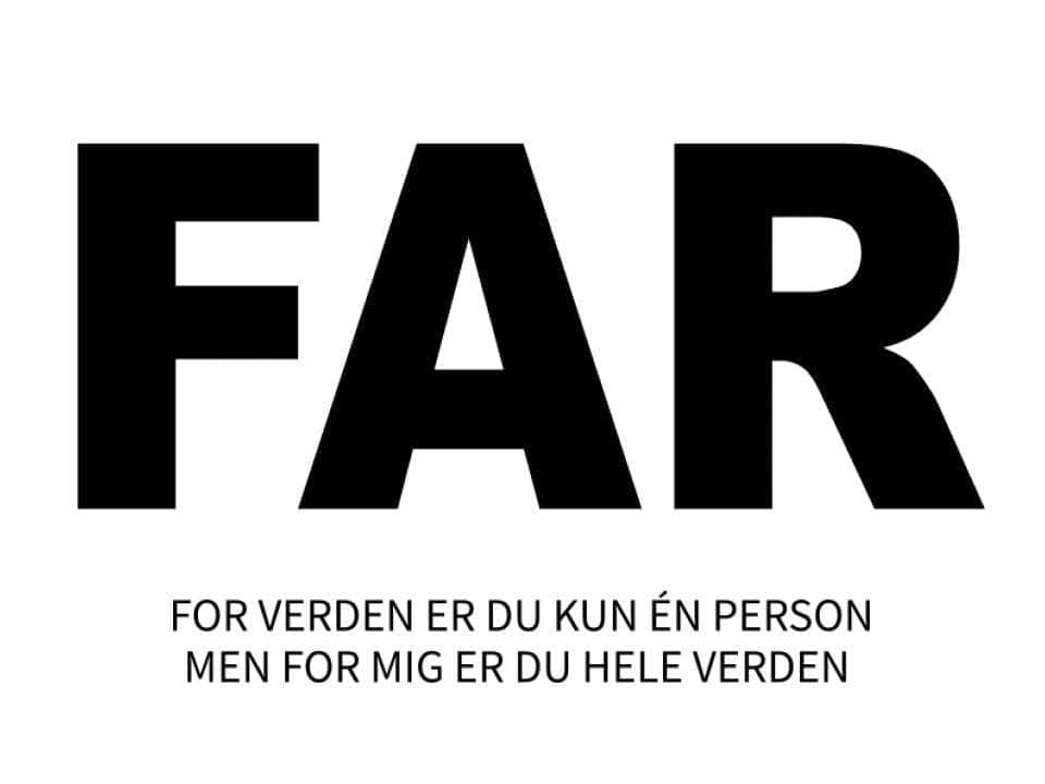 Far Plakat Fotoplakat - Teeinblue Plakater
