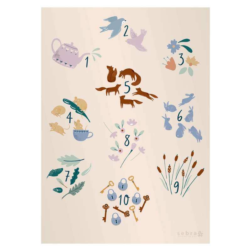 Sebra Plakat Tal Daydream - Sebra Plakater  - 5704680053794