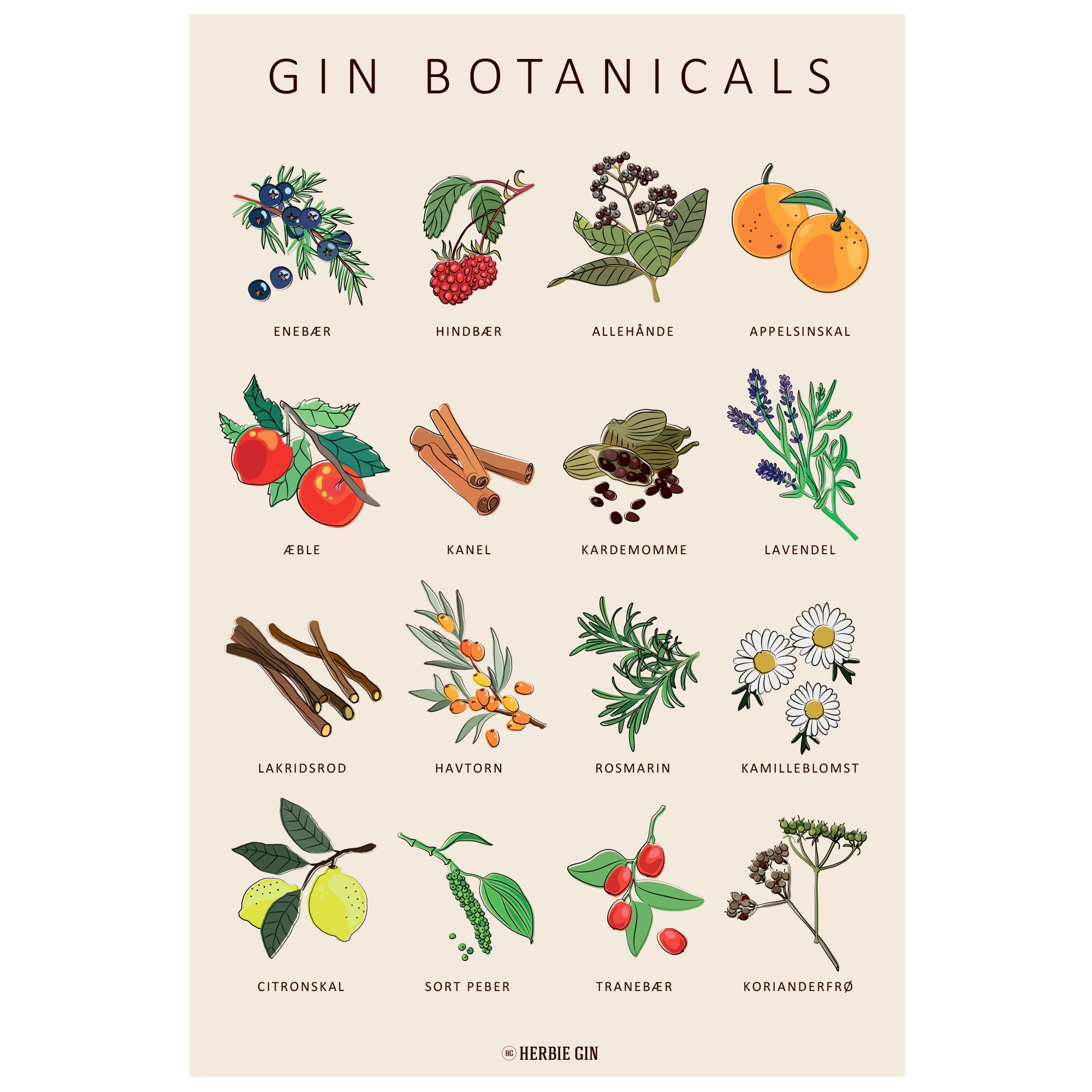 Gin Plakat - Herbie Gin Plakater  - 4870000002237